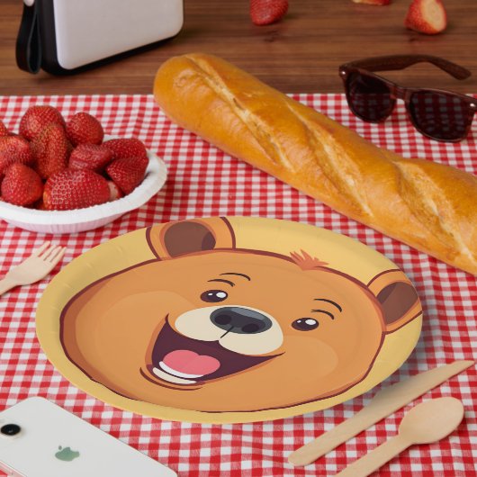 Fun Beer Face safari Wild oerwoud Verjaardagsfeest Papieren Bordje (Picknick)