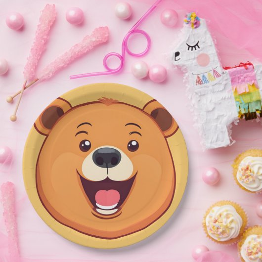 Fun Beer Face safari Wild oerwoud Verjaardagsfeest Papieren Bordje (Feest)