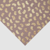 Fun Beige Golden Paint Strokes Color #98766D Tissuepapier (Detail)