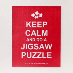 Fun bericht "Houd kalm en doe een puzzel", Legpuzzel