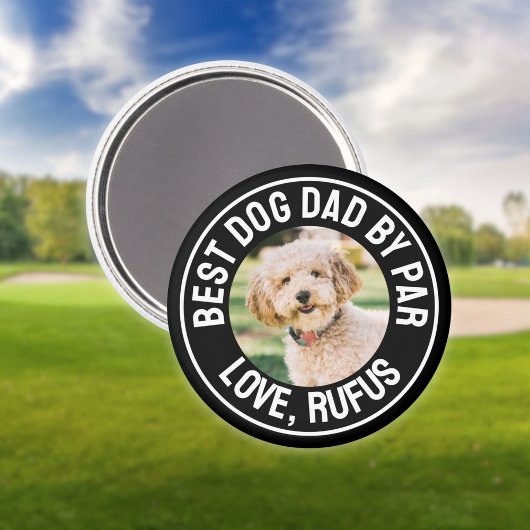 Fun Best Dog Dad beroemd gemaakt door Par Photo Magneet