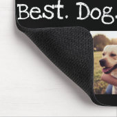 Fun Best Dog Mam ooit 6 Foto Collage Black White Muismat (Hoek)
