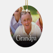 Fun Best Ever Grandpa Papa Definition Foto Keramisch Ornament (Rechts)