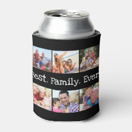 Fun Best Family Photo Collage Personated Black C Blikjeskoeler