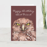 Fun Best Friend Getting Old Birthday Burroeping Ow Kaart<br><div class="desc">Voor mam of pas je aan met de naam die je wilt met deze vervelende boerenhoop</div>