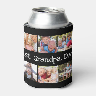 Fun Best Grandpa Ever 6 Photo Collage Blikjeskoeler