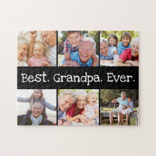 Fun Best Grandpa Ever 6 Photo Collage Legpuzzel