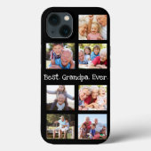 Fun Best Grandpa Ever 7 Photo Collage Case-Mate iPhone Case (Achterkant)