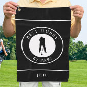 Fun Best Hubby beroemd gemaakt door Par Golfer Mon Golfhanddoek