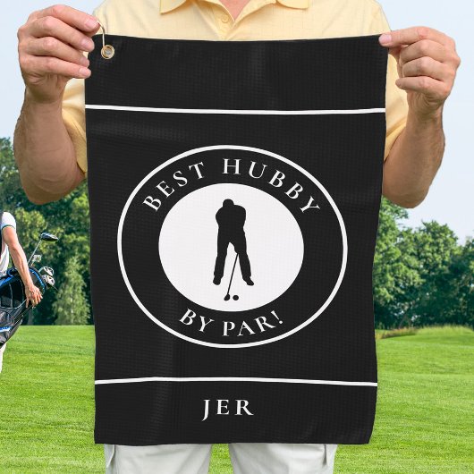 Fun Best Hubby beroemd gemaakt door Par Golfer Mon Golfhanddoek