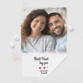 Fun Best Man beroemd gemaakt door Par Golfer Photo Golfhanddoek (Insitu)