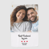 Fun Best Man beroemd gemaakt door Par Golfer Photo Golfhanddoek (Voorkant)