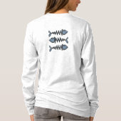 Fun "Best Tasting Fish", met lange mouwen T-shirt (Achterkant)