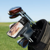 Fun Beste vader ooit Foto zwart Golfer, gepersonal Golfheadcover (Insitu)