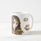 Fun Beste Vriend Cadeau met Grappige Karikatuur SL Koffiemok (Voorkant rechts)