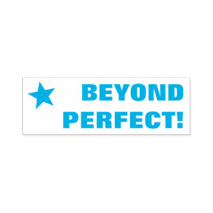 Fun "BEYOND PERFECT!" Leraar Rubber Stamp Zelfinktende Stempel