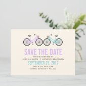 Fun Bicycles Weddenschap Save the Date (Staand voorkant)