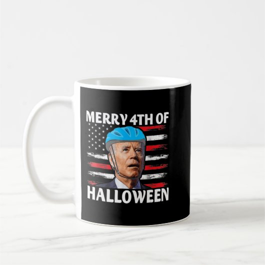 Fun Biden Dazed Merry the julHappy Halloween Bide Koffiemok (Links)