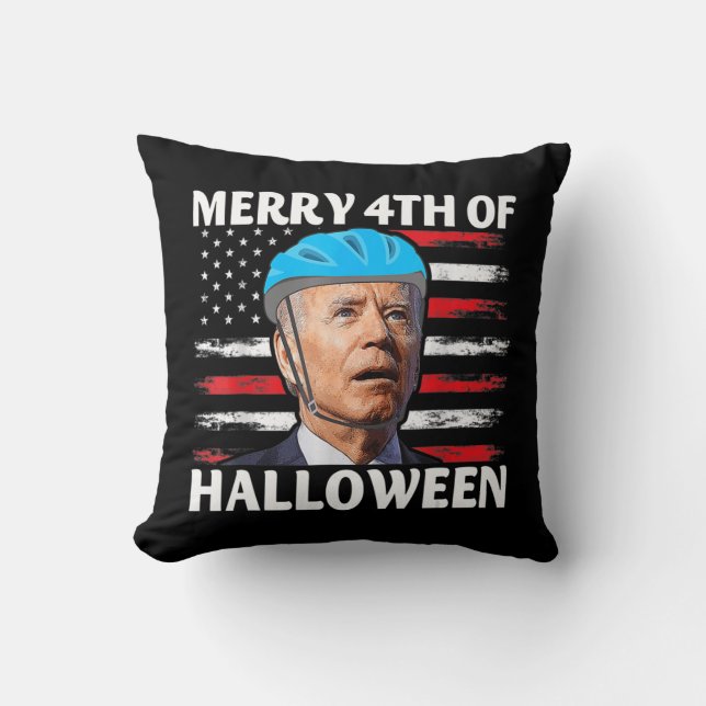 Fun Biden Dazed Merry the julHappy Halloween Bide Kussen (Voorkant)