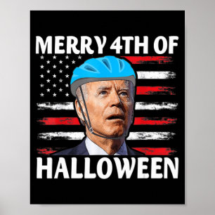 Fun Biden Dazed Merry the julHappy Halloween Bide Poster