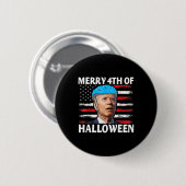 Fun Biden Dazed Merry the julHappy Halloween Bide Ronde Button 5,7 Cm (Voorkant /achterkant)