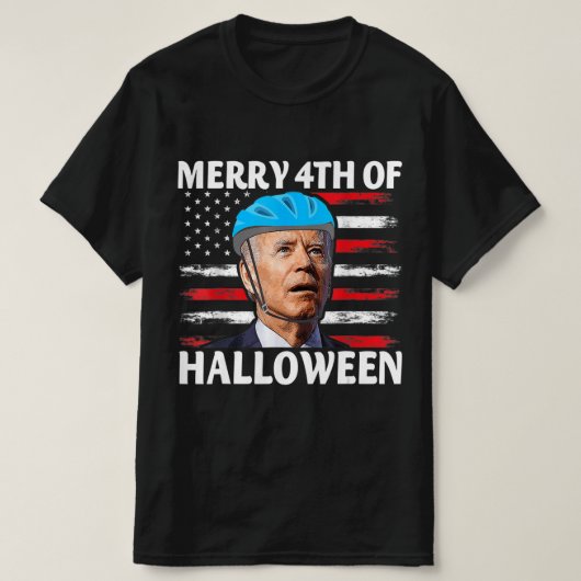 Fun Biden Dazed Merry the julHappy Halloween Bide T-shirt (Design voorkant)
