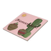 Fun Bienvenidos Desert Saguaro Sun Welkom Tegeltje (Zijkant)