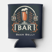 Fun Bierbuik Bar, Biertje Logo Persoonlijk Blikjeskoeler (Voorkant)