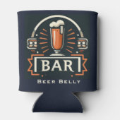 Fun Bierbuik Bar, Biertje Logo Persoonlijk Blikjeskoeler (Achterkant)