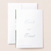 Fun Big Belly Gangster Halloween Silver Foil Kaart (Met envelop)