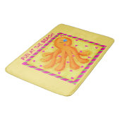 Fun bij Beach Whimsy Octopus Yellow Oranje Badmat (Gekanteld)