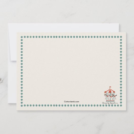 Fun bij de eerlijke uitnodiging (Achterkant)