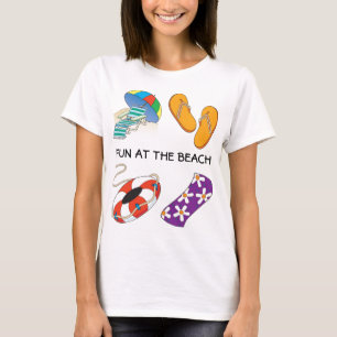 Fun bij de strand T-shirt