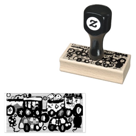 Fun bij het circus rubberstempel (Gestempeld)