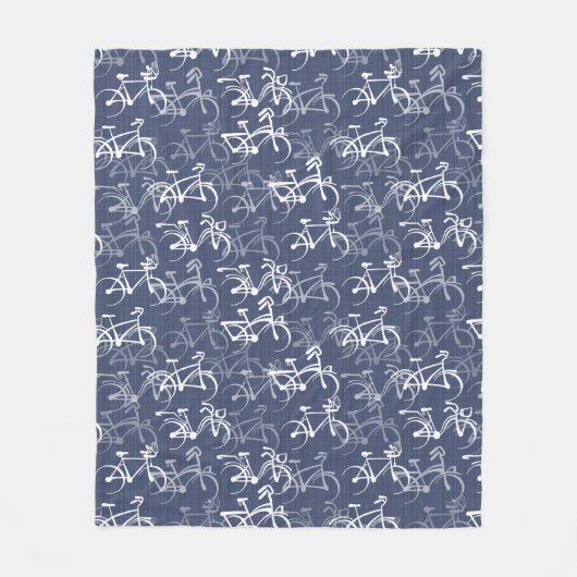 Fun Bike Ride Fleece Deken (Voorkant)