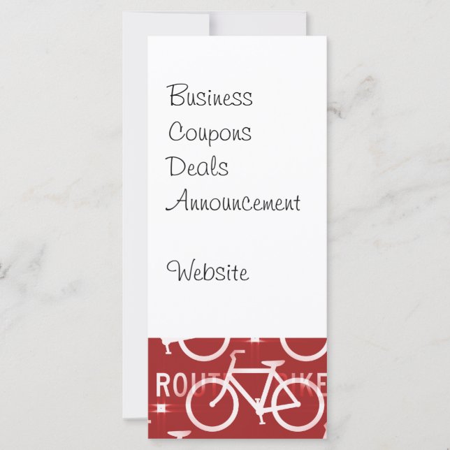 Fun Bike Route Fixie Bicycle Patroonrood (Voorkant)