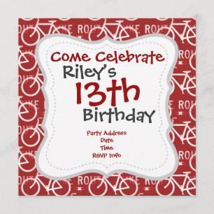 Fun Bike Route Fixie Bicycle Patroonrood Kaart