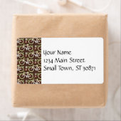 Fun Bike Route Fixie Bike Cyclist Patroon Etiket (Insitu)