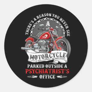Fun Biker-motorfiets Ronde Sticker