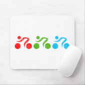 Fun biking illustrator muismat (Met muis)