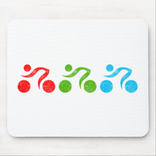 Fun biking illustrator muismat