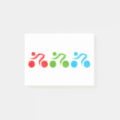 Fun biking illustrator post-it® notes (Voorkant)