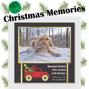 Fun Billboard Style Modern Festive-kerstfoto