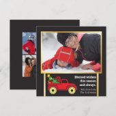 Fun Billboard Style Modern Foto Festive Kerstmis (Voorkant / Achterkant)