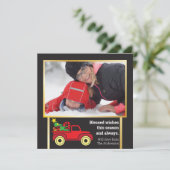 Fun Billboard Style Modern Foto Festive Kerstmis (Staand voorkant)