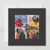 Fun Billboard Style Modern Foto Festive Kerstmis (Achterkant)