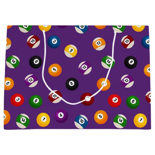 Fun Billiard-sportpatroonbetegeltas Groot Cadeauzakje (Voorkant)