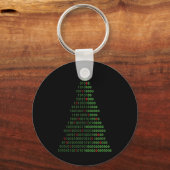 Fun Binary Christmas Tree Computer Programmers And Sleutelhanger (Voorkant)