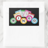 Fun Bingo lovers goksticker Rechthoekige Sticker (Tas)