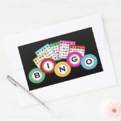 Fun Bingo lovers goksticker Rechthoekige Sticker (Envelop)